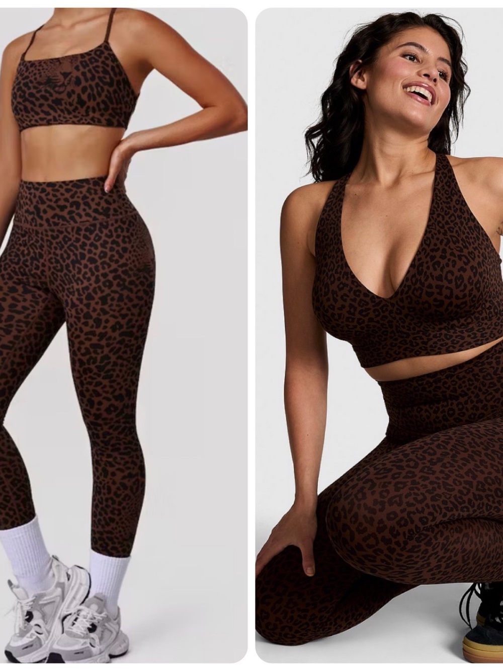 PINK Victoria’s Secret Leopard Relay High Rise Leggings NWT Medium - Picture 2 of 8